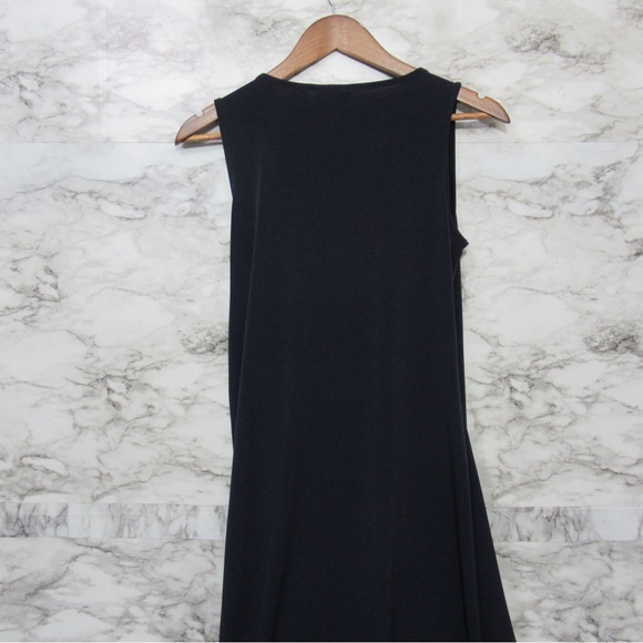 Chico’s Blue Zipper Detail Knit Kit Faux Wrap Dress Size Small - Picture 5 of 15